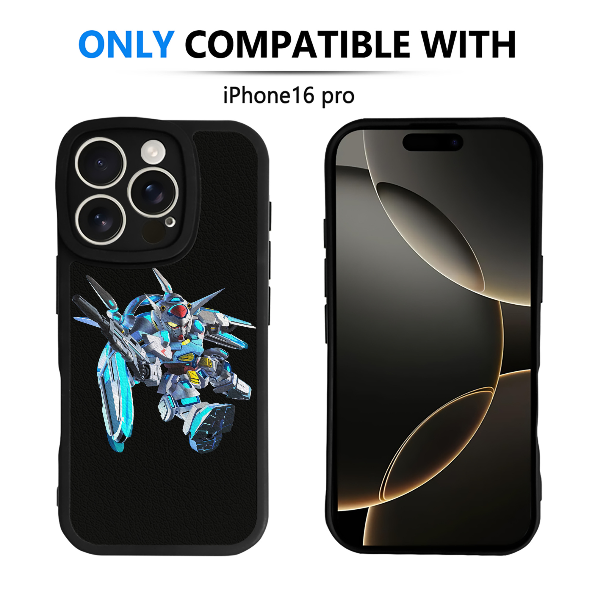 （画像用） 機動戦士ガンダム Mobile Suit Gundam 【iPhone 16シリーズ対応】シリコンスマホケース（レザー調） 材質：シリコン
